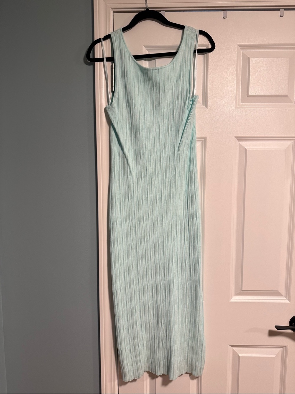 Banana Republic Mint Green Ribbed Sleeveless Maxi Dress
